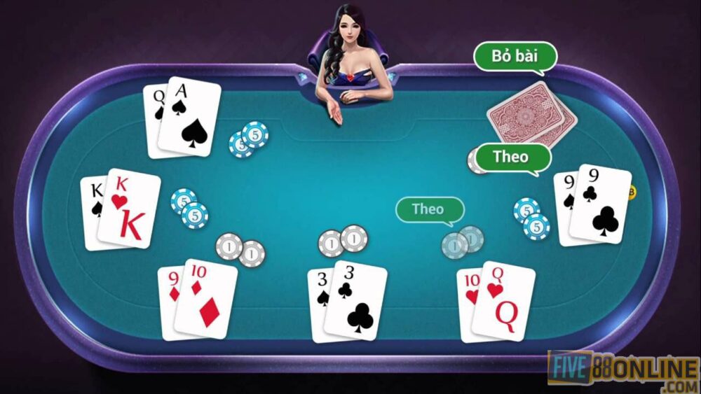 Bạn có thể tham gia game bài Poker online ngay tại Five88